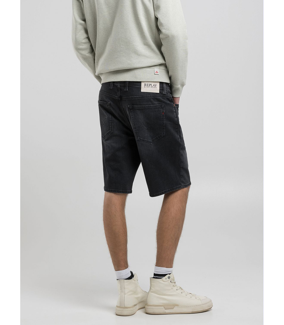 10.5OZ ECO PLUS GROVERデニムショーツ 詳細画像 オフブラック 2